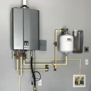 Tankless water heater installation