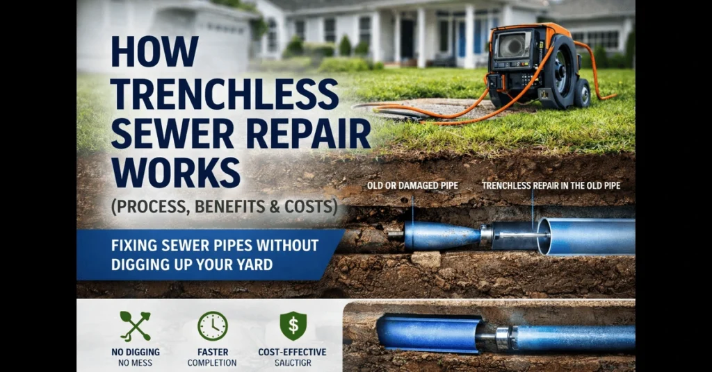 How Trenchless Sewer Repair Works (Process, Benefits & Costs)